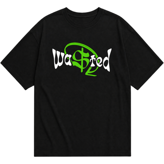 "Camiseta Oversized "TYPE WASTED" - Preta 3" Camiseta Oversized Básica