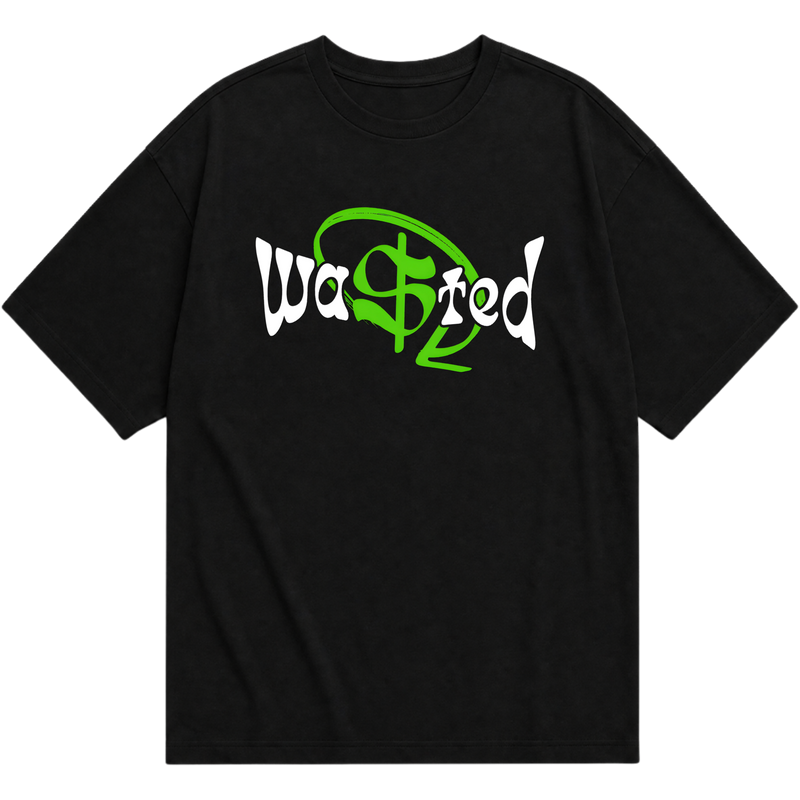 "Camiseta Oversized "TYPE WASTED" - Preta 3" Camiseta Oversized Básica