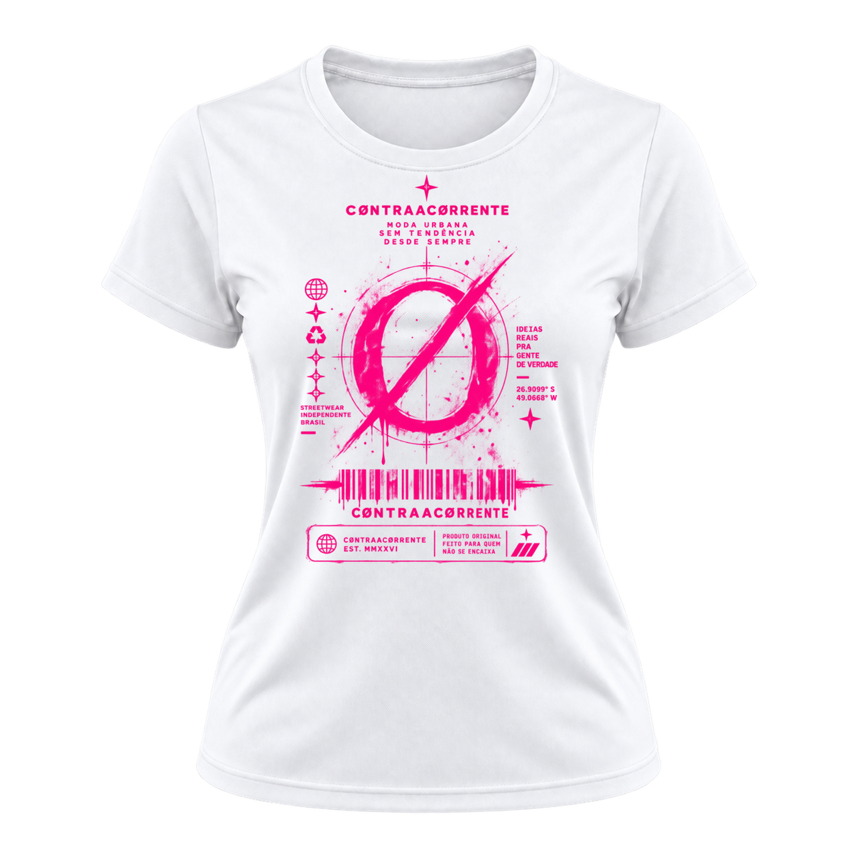 "Dryfit Feminina Basic #040 - CØNTRAACØRRENTE" Camiseta Dryfit Feminina Basic