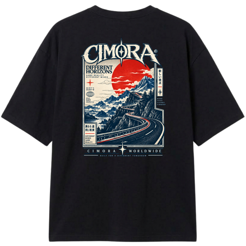 "Camiseta Cimora - Different Horizons" Camiseta Oversized Classic