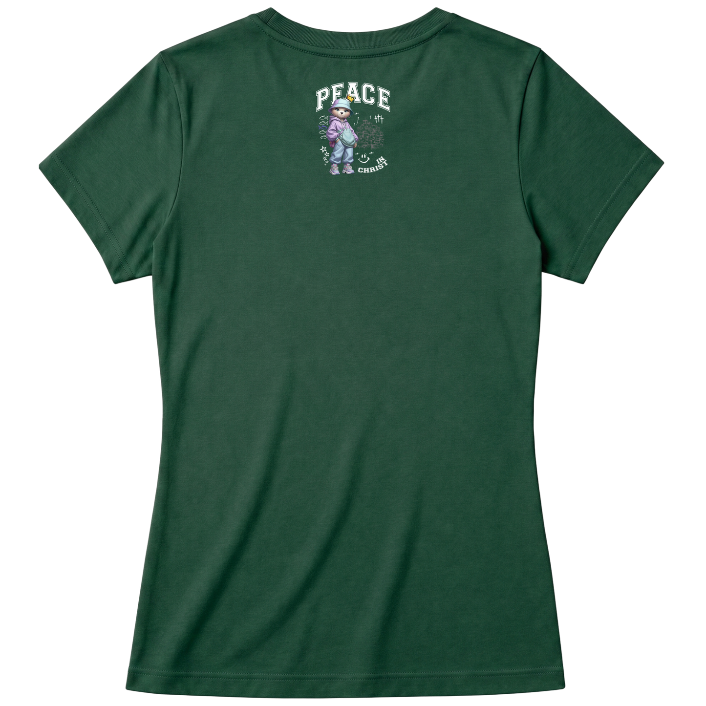 "Produto #009 Baby look PEACE IN CHRIST" Blusa Baby Look