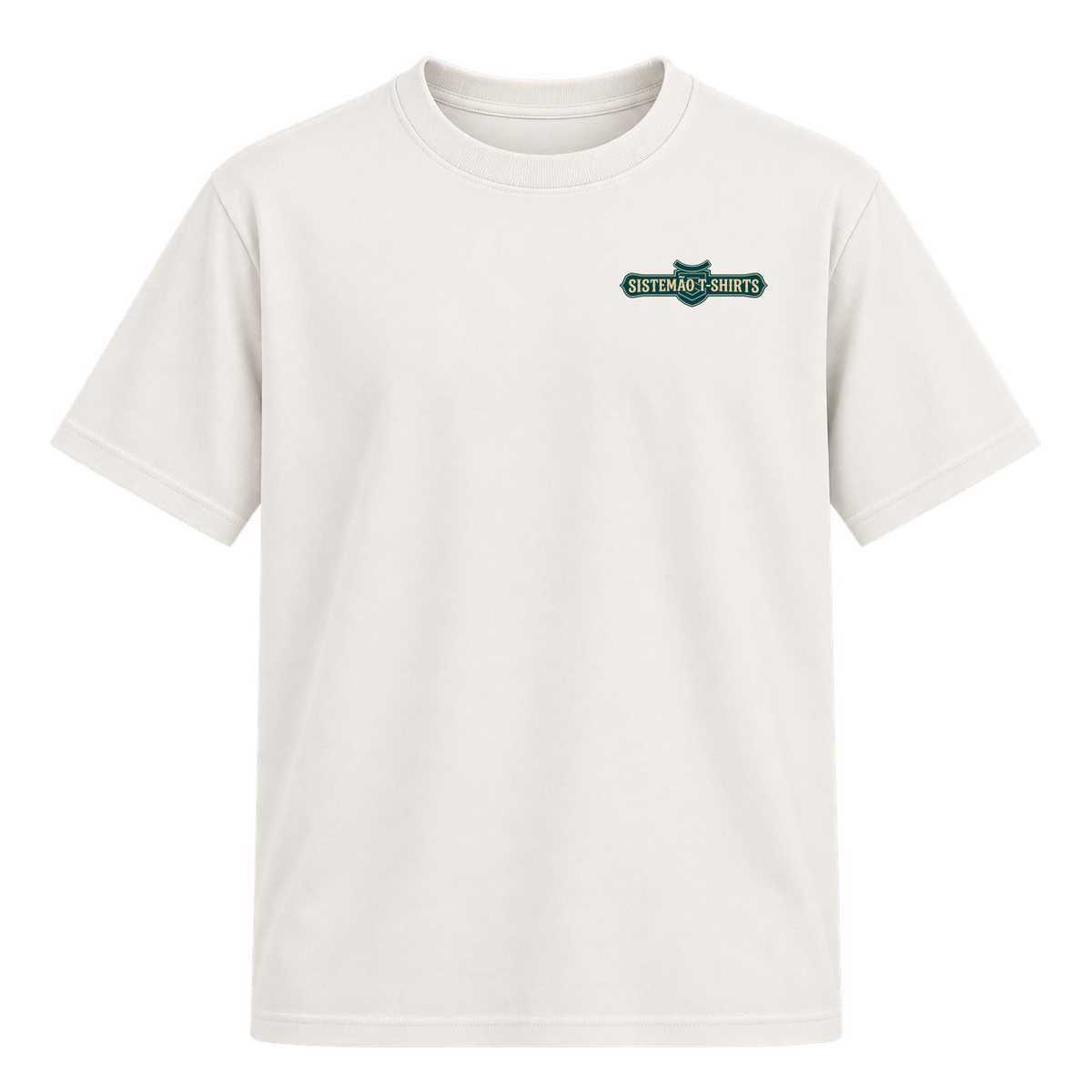 "Estampa/AMÉM" Camiseta Regular Suedine