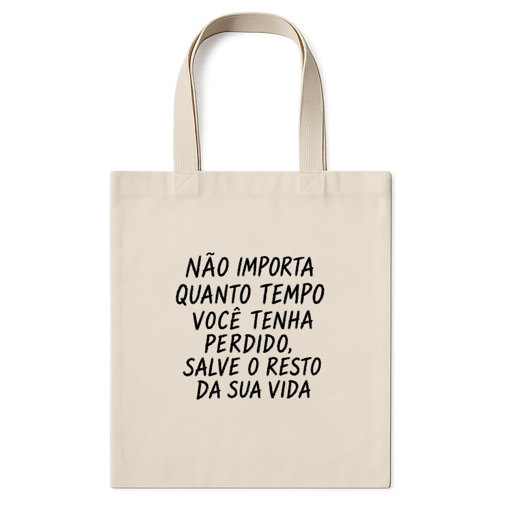 "Tempo é vida" Ecobag