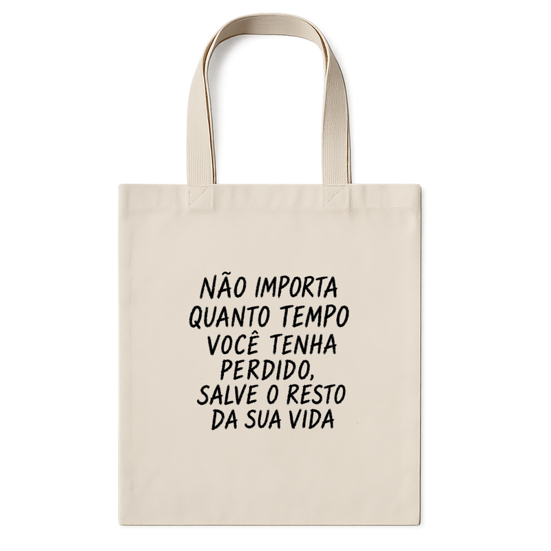 "Tempo é vida" Ecobag