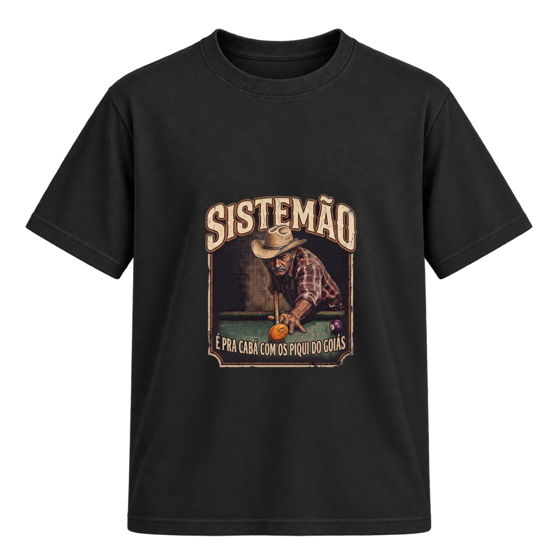 "Estampa /É PRA CABÁ" Camiseta Regular Suedine