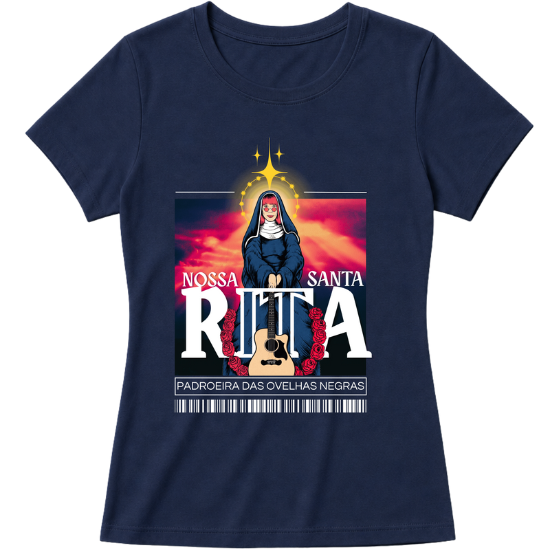 "Camiseta Santa Rita" Blusa Baby Look