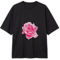 "Camisa Oversized Pinky Rose" Camiseta Oversized Classic