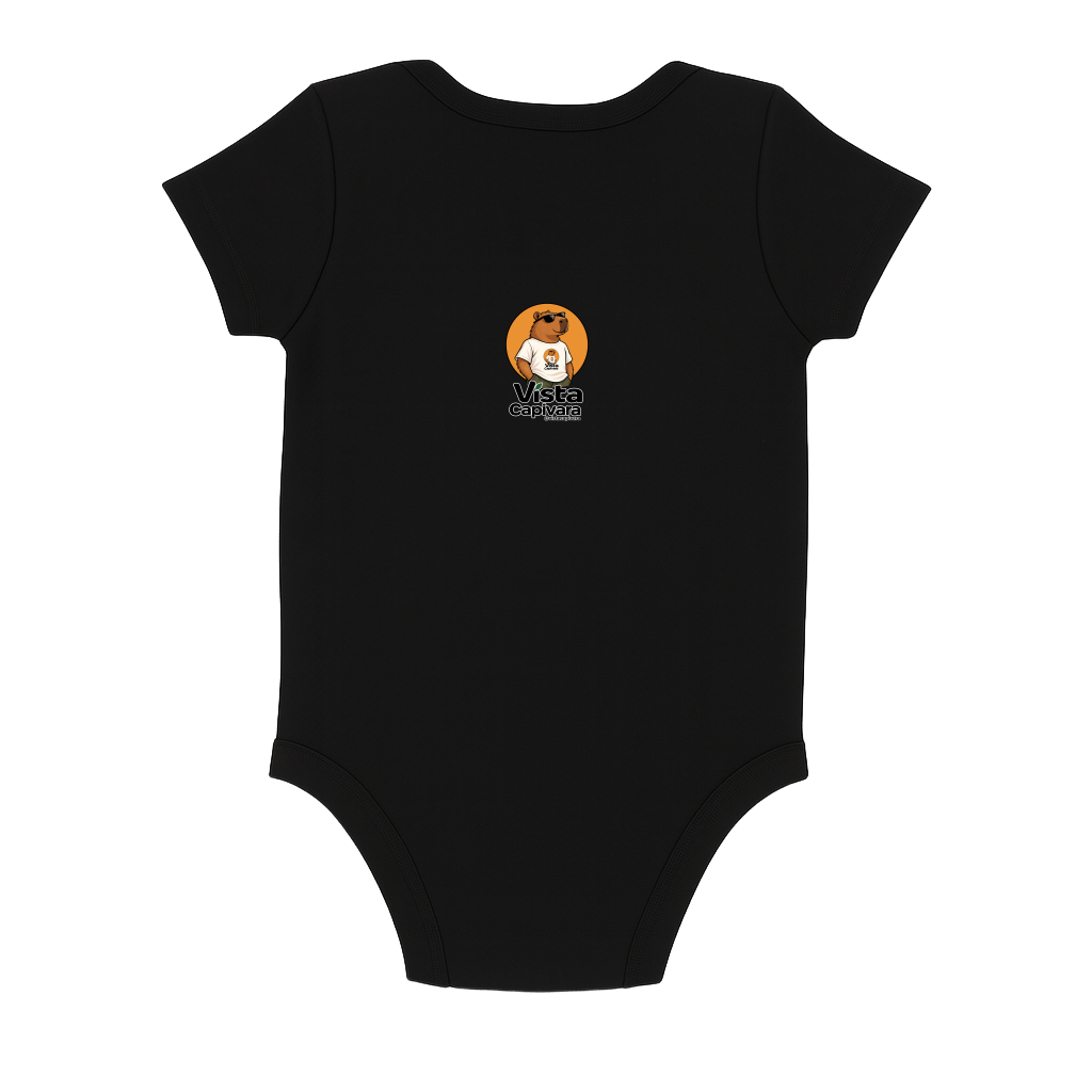 "Capivara Rock & Roll  DTG" Body Baby