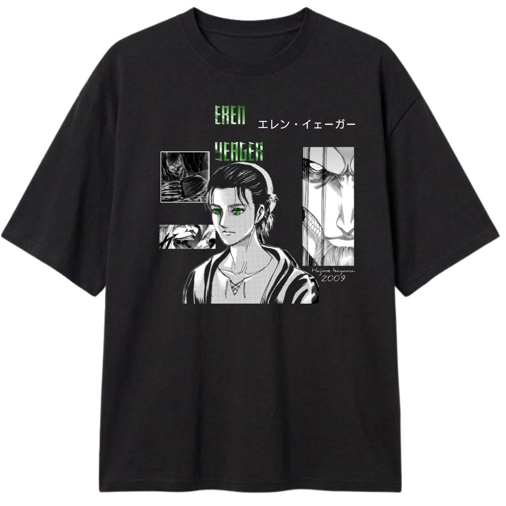 "Eren yeager" Camiseta Oversized Classic