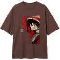"Camiseta Oversized One Piece Monkey D. Luffy" Camiseta Oversized Classic