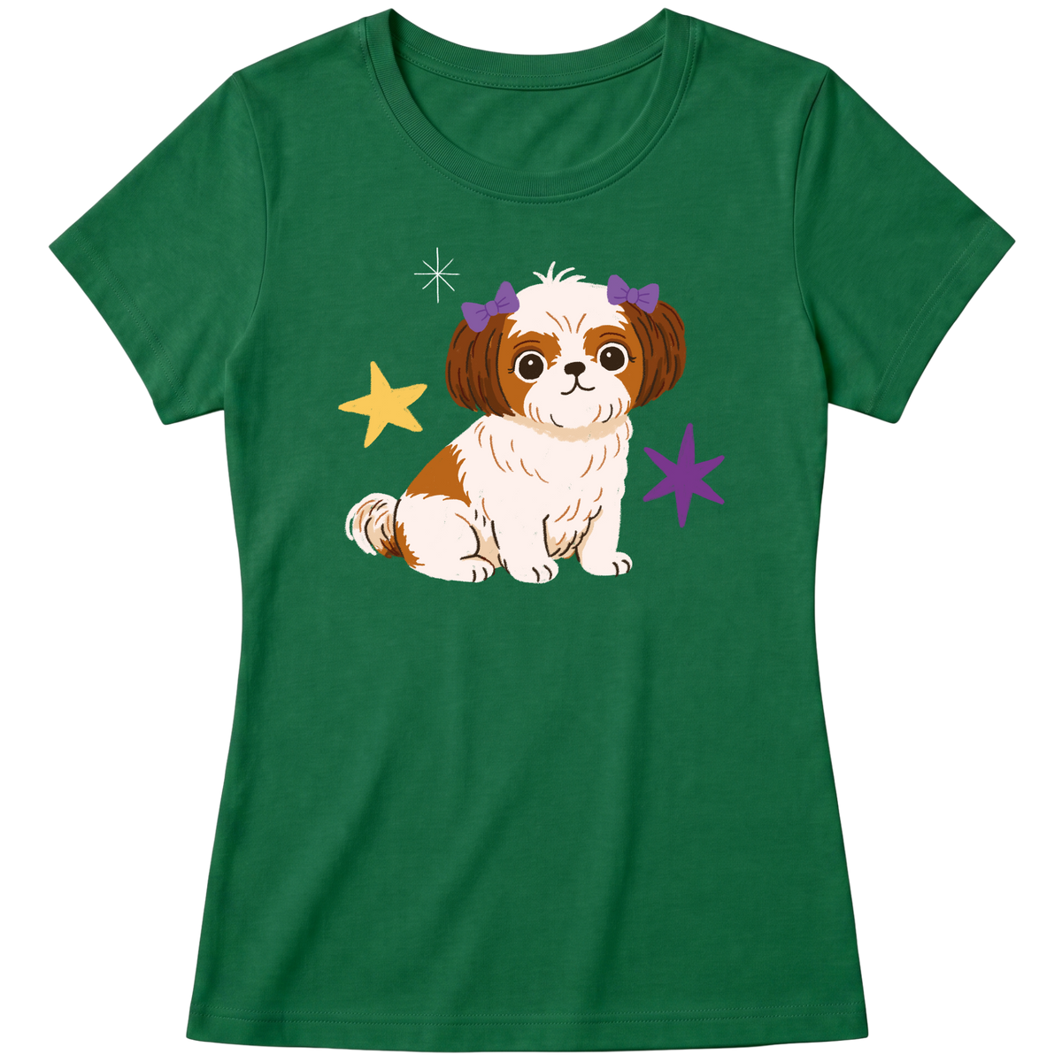 "Shih-tzu" Blusa Baby Look