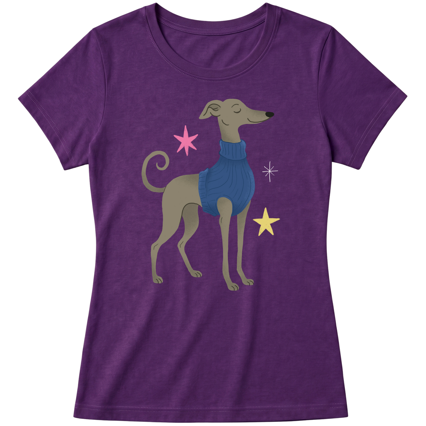 "Galgo italiano" Blusa Baby Look