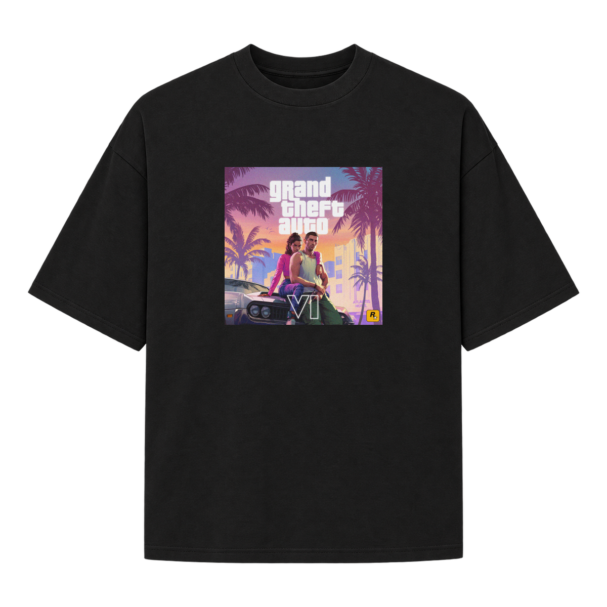 "VI.CE CITY THEMES" Camiseta Oversized Suedine 220g