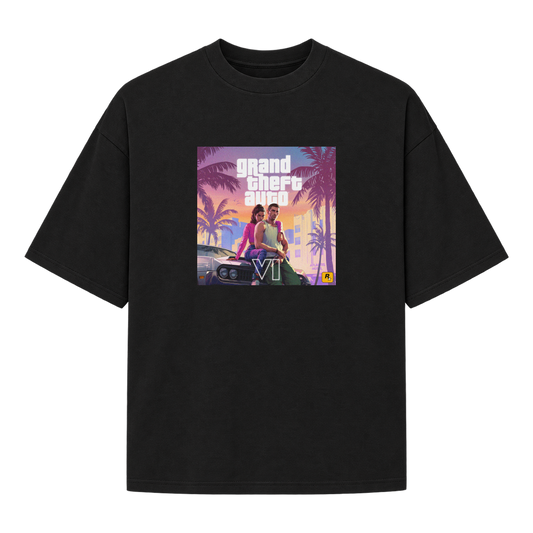 "VI.CE CITY THEMES" Camiseta Oversized Suedine 220g