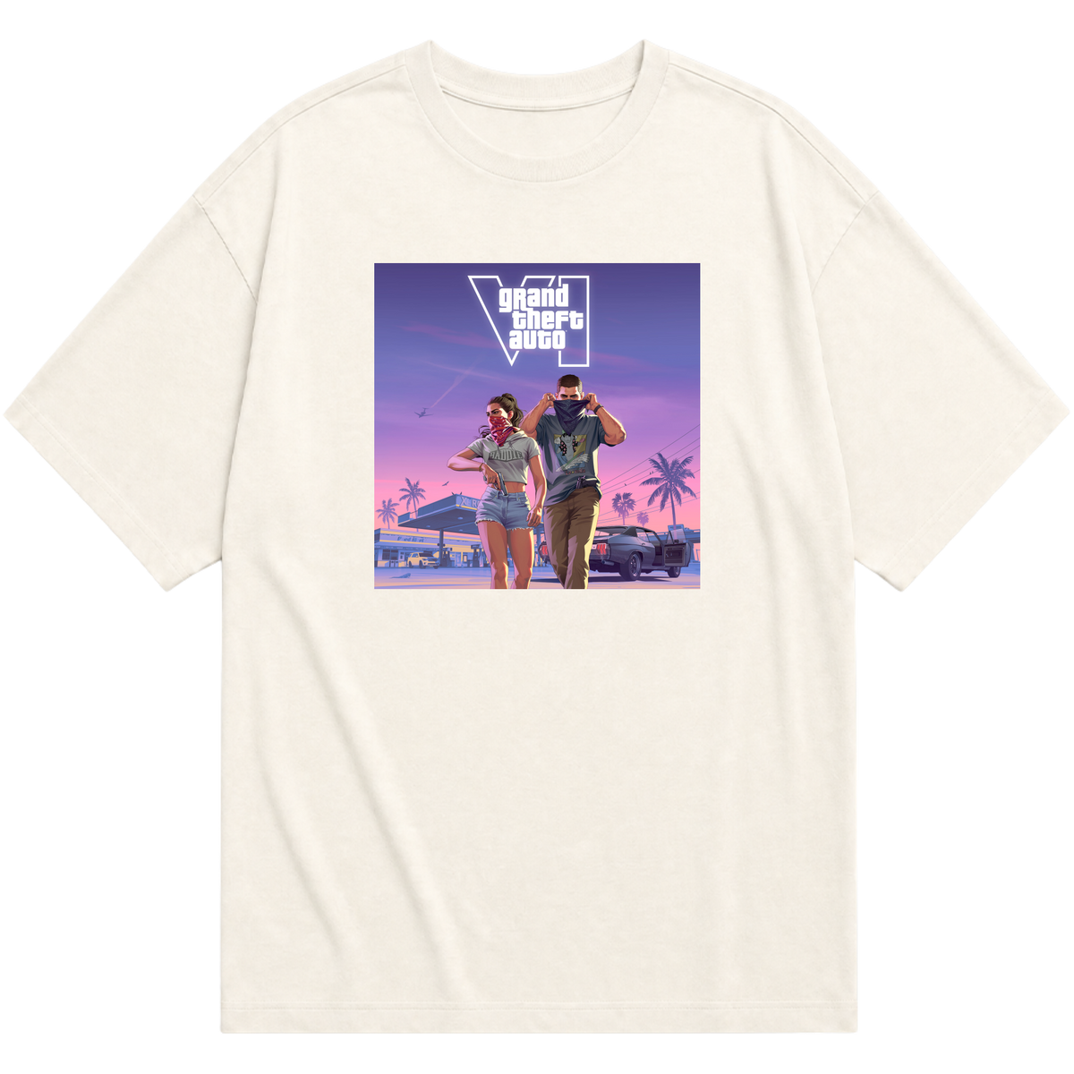 "VI.CE CITY THEMES" Camiseta Oversized Básica