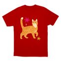"Gato amarelo" Camiseta Básica Unissex