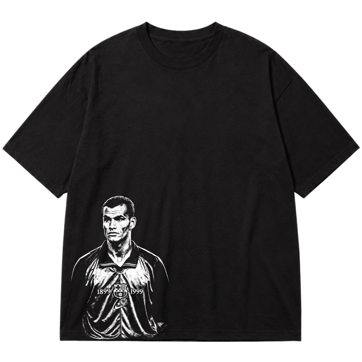 "Ícone dos gramados, eternizado no streetwear." Oversized Premium 96% algodão 4% Elastano