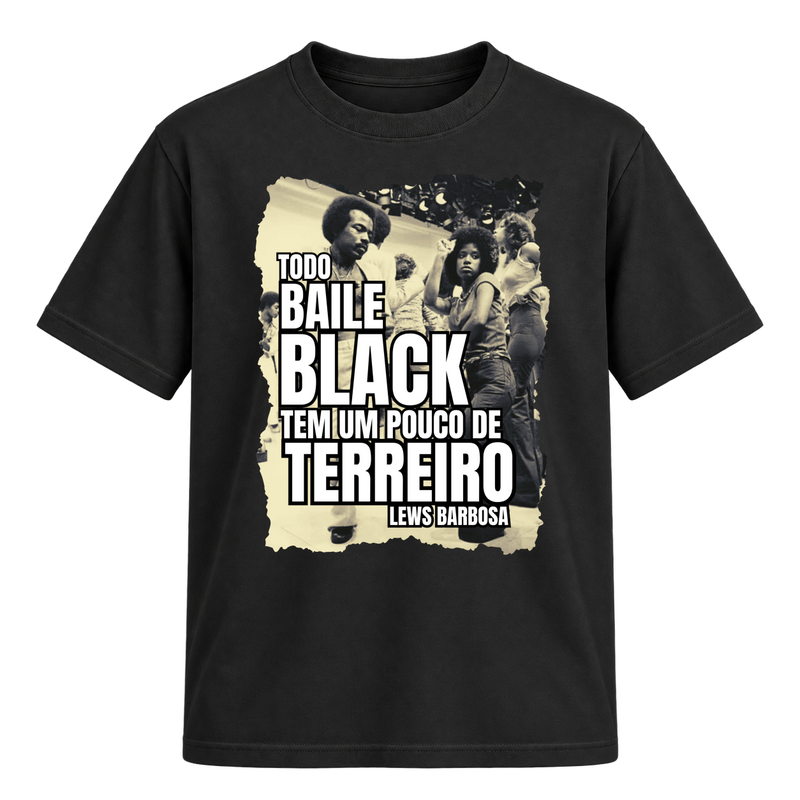 "Baile Black (Soul Train) - Camiseta Regular Suedine" Camiseta Regular Suedine