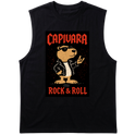 "Capivara Rock & Roll DTF" Tank Top Machão Suedine