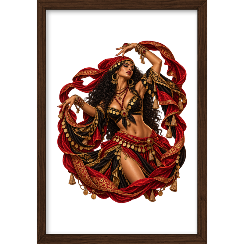 ""Cigana" Full Art - Quadro Tradicional" Quadro tradicional sem vidro acrílico
