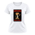 "Capivara Rock & Roll  DTG" Camiseta Dryfit Feminina Basic