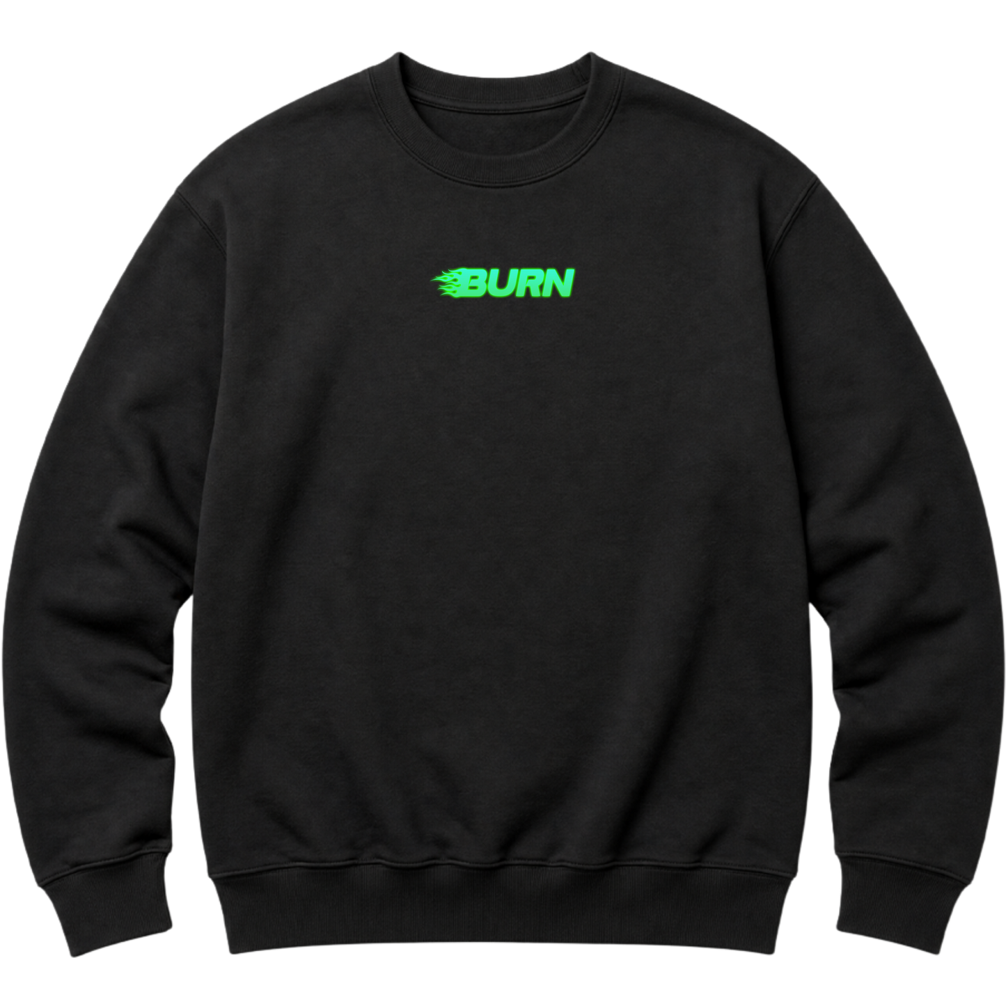 "Moletom Crew Com Estampa BURN NEON" Blusão Moletom
