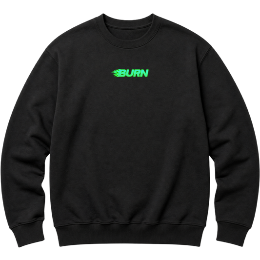 "Moletom Crew Com Estampa BURN NEON" Blusão Moletom