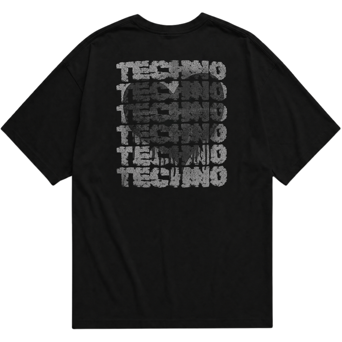 "LOVE TECHNO" Oversized Básica 30.1