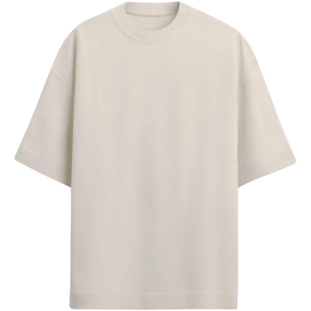 Camiseta sem estampa visível.