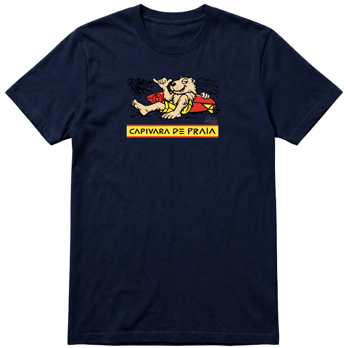 "Capivara de Praia DTG" Camiseta Premium Unissex