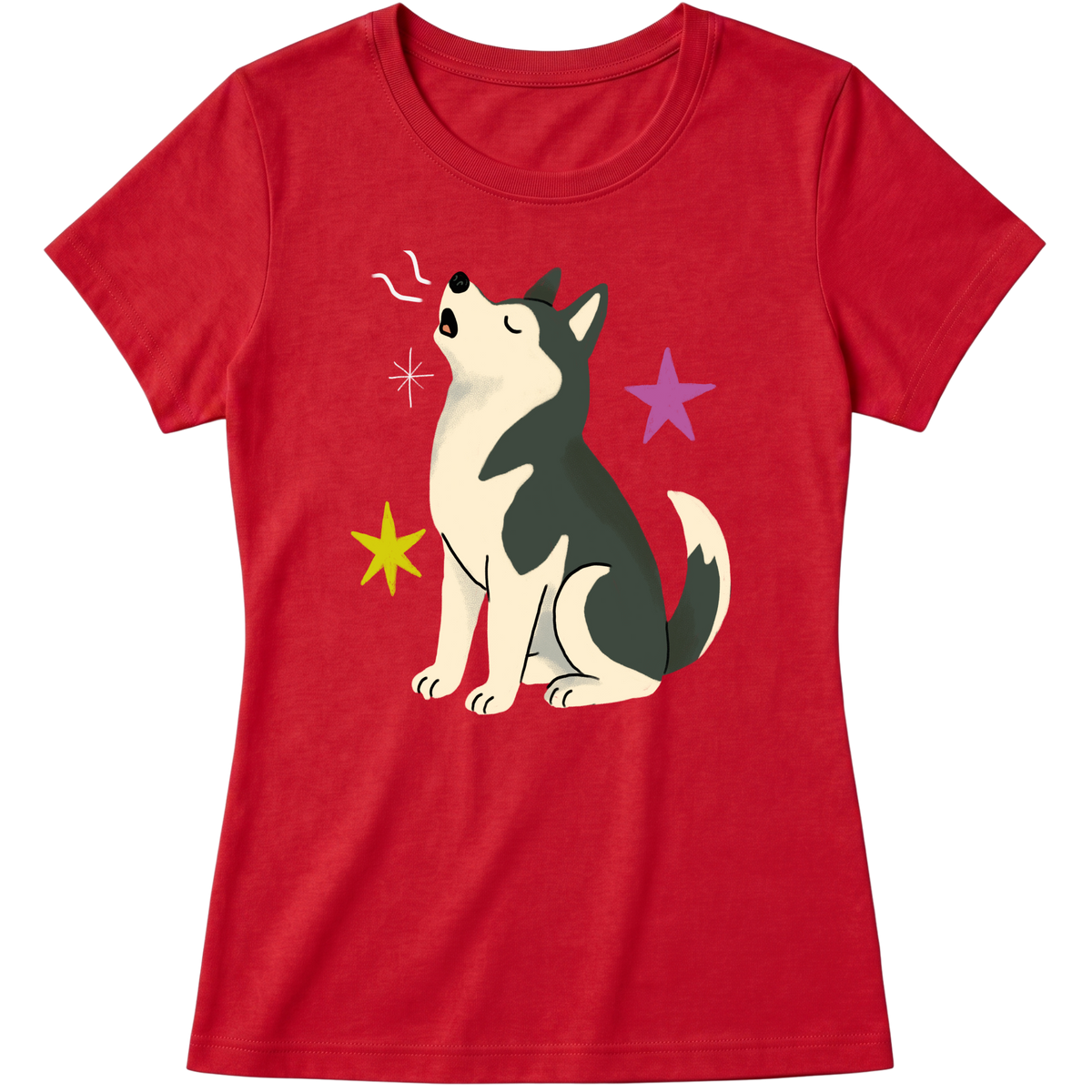 "Husky siberiano" Blusa Baby Look