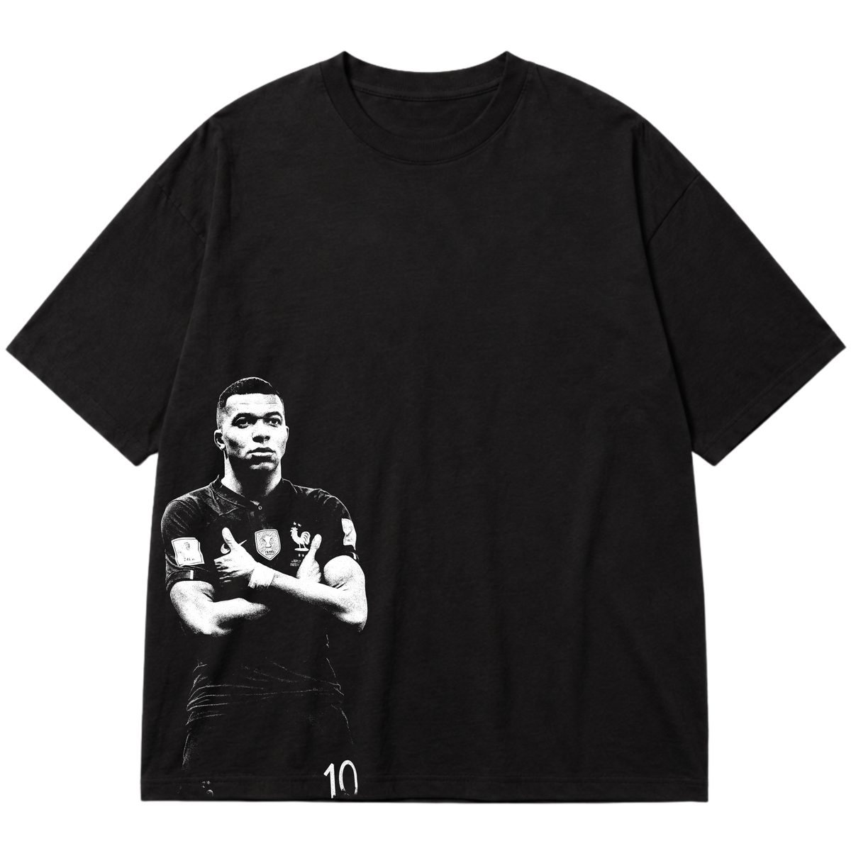 "Ícone dos gramados, eternizado no streetwear." Oversized Premium 96% algodão 4% Elastano