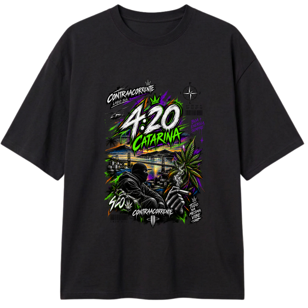 "Oversized Classic #020 - CØNTRAACØRRENTE" Camiseta Oversized Classic