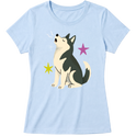 "Husky siberiano" Blusa Baby Look
