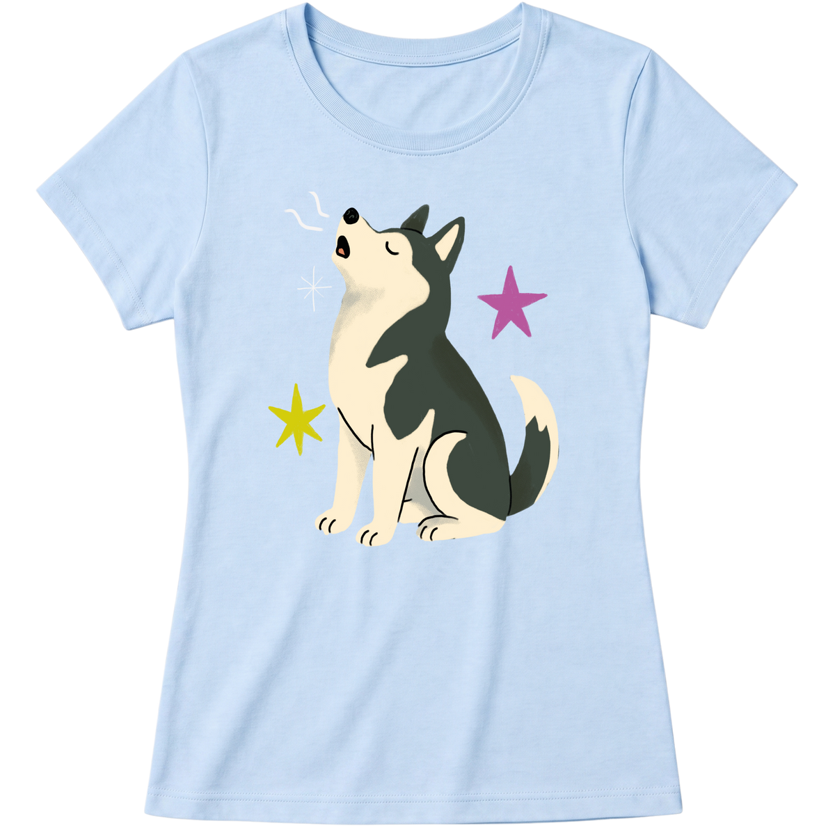 "Husky siberiano" Blusa Baby Look