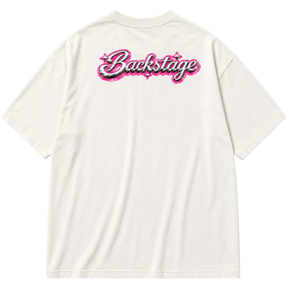 "Camiseta Oversized Backstage" Oversized Premium 96% algodão 4% Elastano