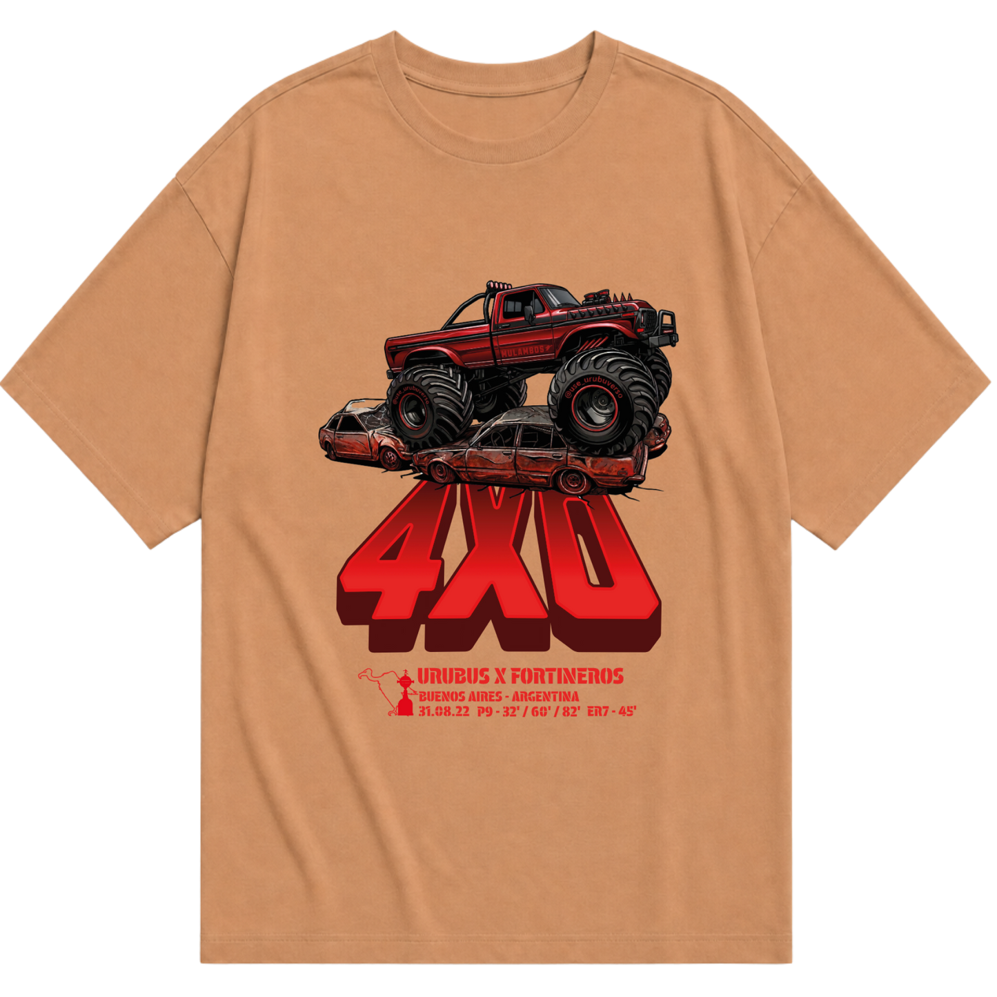 "4x0 velez" Camiseta Oversized Básica