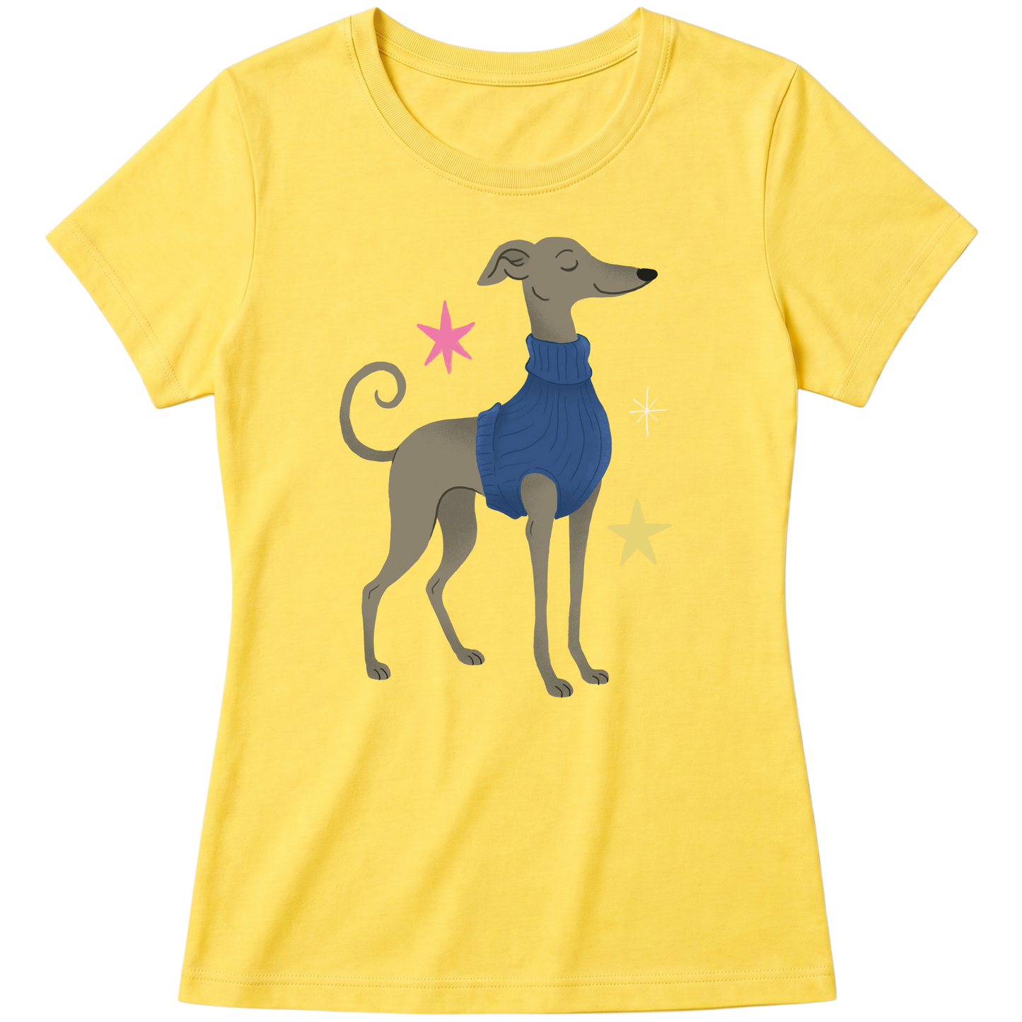 "Galgo italiano" Blusa Baby Look