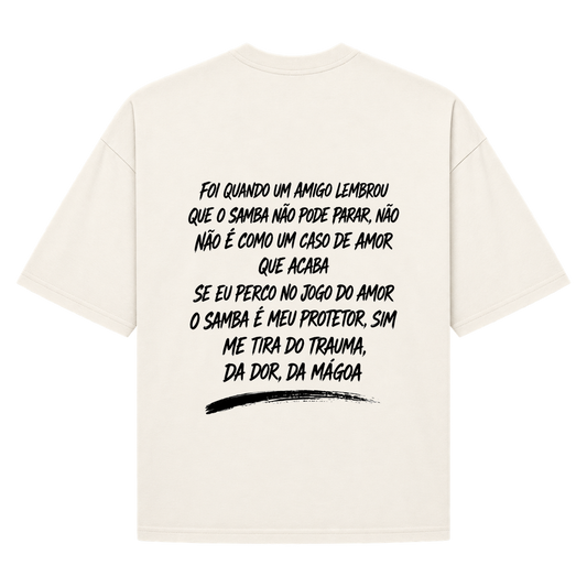 "Samba  Arlindo modelo  01 Camiseta Oversized Suedine 220g" Camiseta Oversized Suedine 220g
