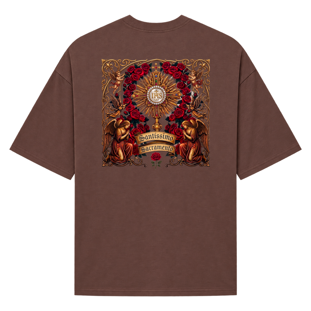 "Santíssimo Sacramento" Camiseta Oversized Suedine 220g