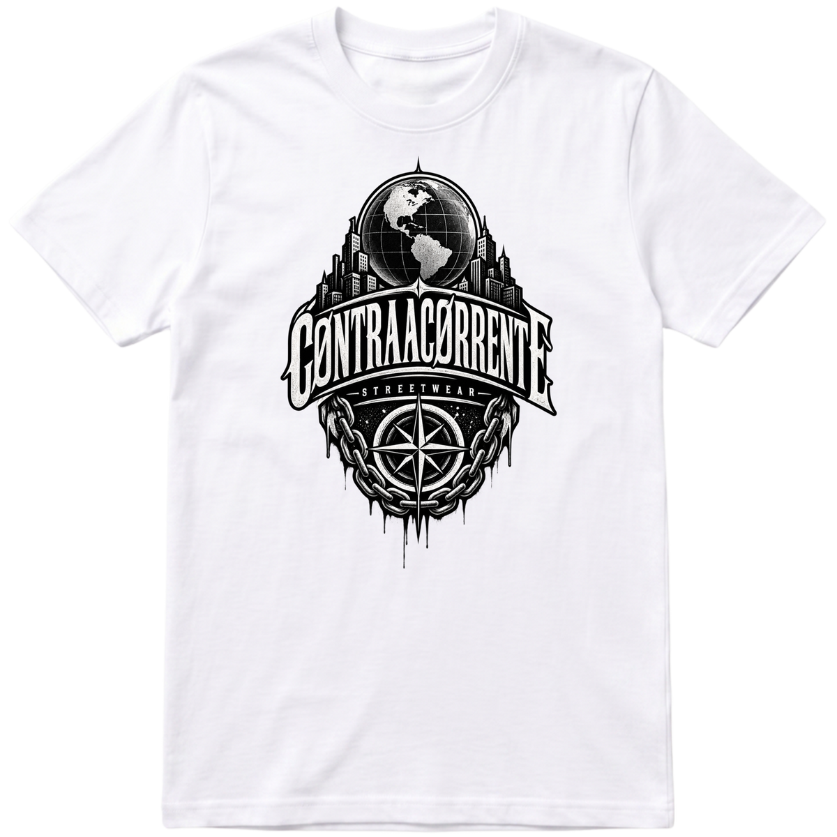 "Camiseta Classic #007 - CØNTRAACØRRENTE" Camiseta regular básica
