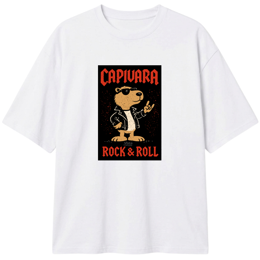 "Capivara Rock & Roll DTF" Camiseta Oversized Classic