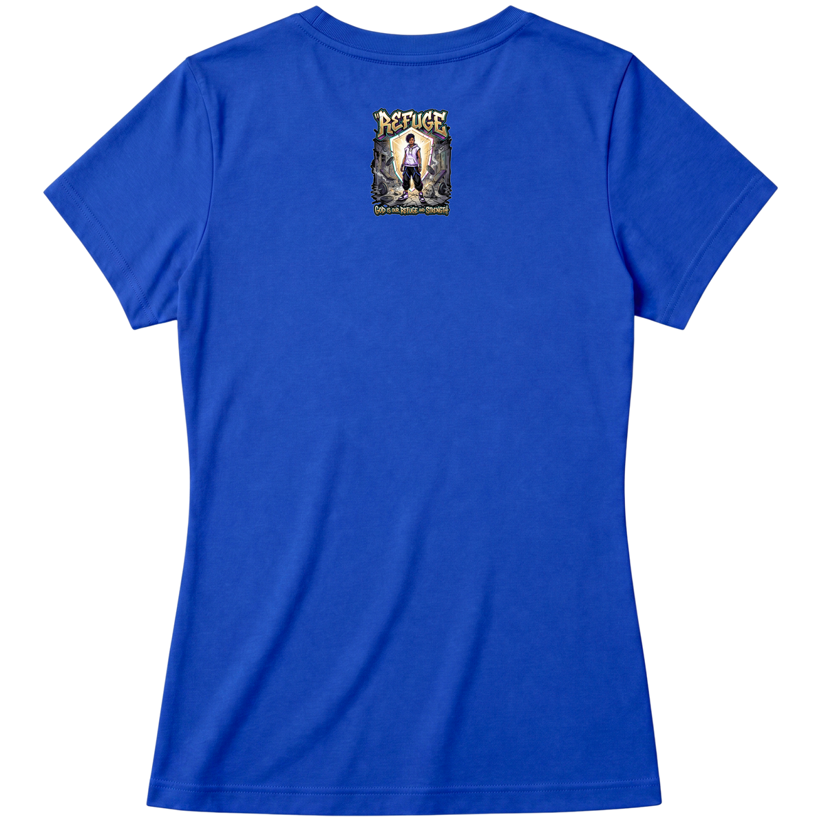 "Produto #010 Baby look REFUGE GOD" Blusa Baby Look