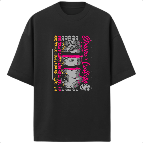 "Afinal, não somos tão diferentes assim. Cultura X impulsionada" Camiseta Oversized Premium
