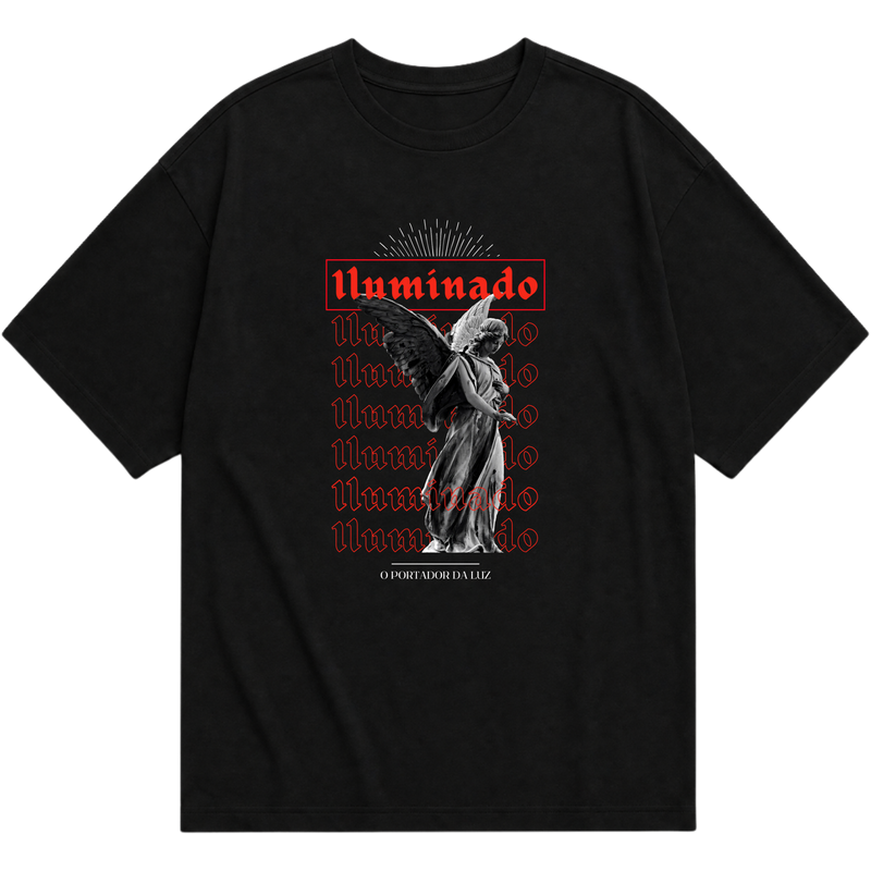 "Camiseta Oversized Iluminado" Camiseta Oversized Básica
