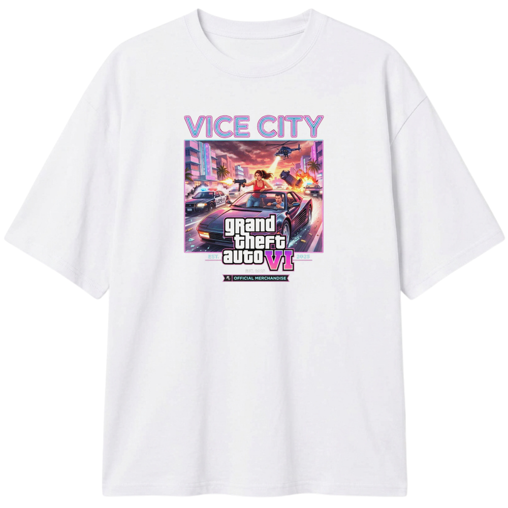 "VI.CE CITY THEMES" Camiseta Oversized Classic
