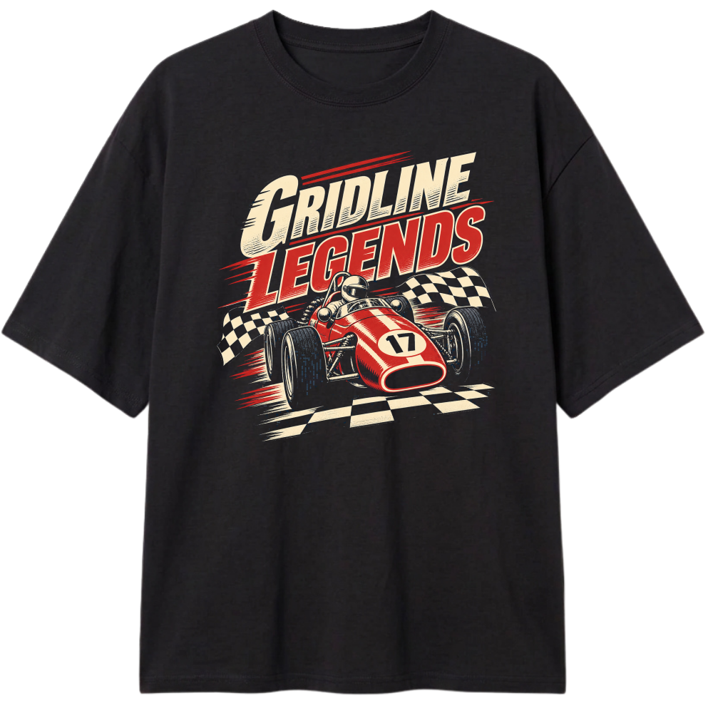 "Oversized Classic "Gridlines Legens"" Camiseta Oversized Classic
