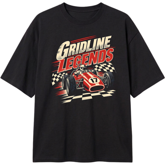 "Oversized Classic "Gridlines Legens"" Camiseta Oversized Classic
