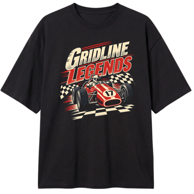 "Oversized Classic "Gridlines Legens"" Camiseta Oversized Classic