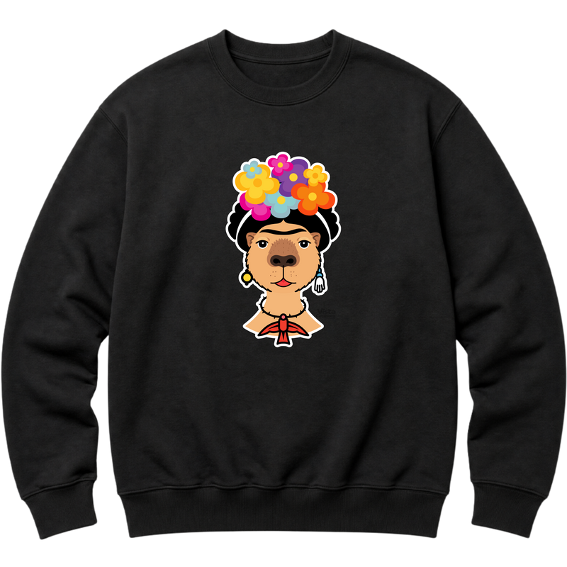 "Frida Kapivara" Moletom com Capuz Básico